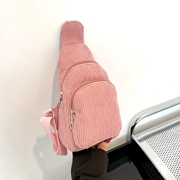 NEW Corduroy Sling Bag - Picture 4 of 8
